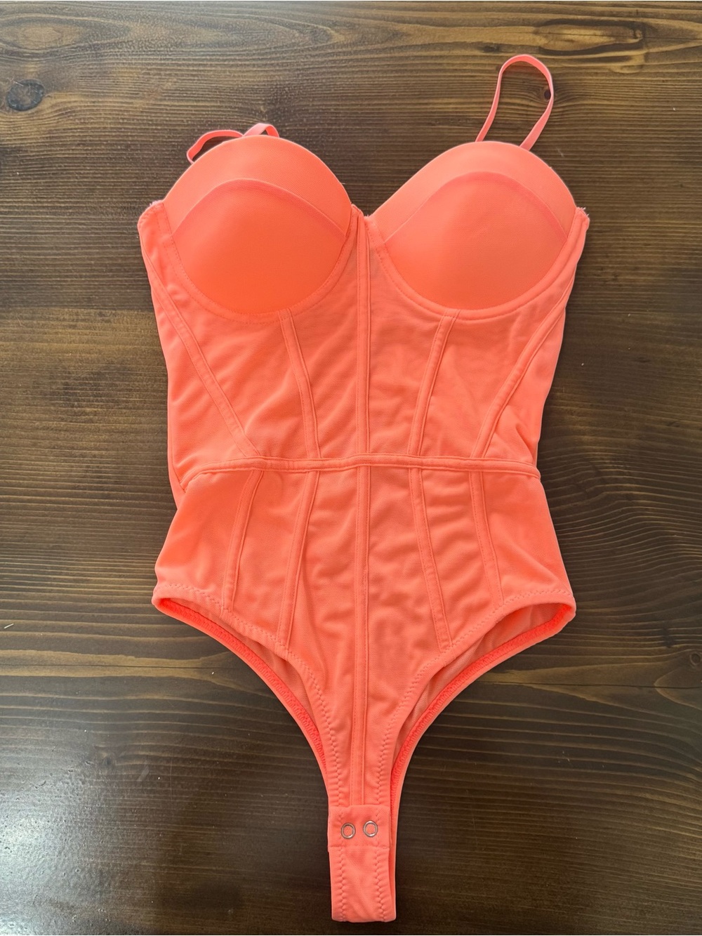 Reoria mesh sheer bustier corset bodysuit